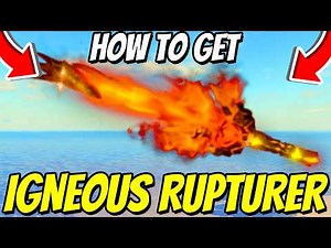 How To GET IGNEOUS RUPTURER ROD SHOWCASE In Fisch! Roblox