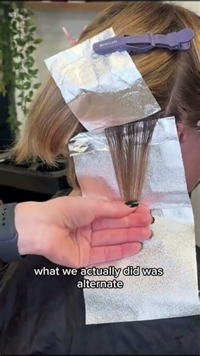 Reverse balayage and a whole new woman 👏✨ #balayagehair