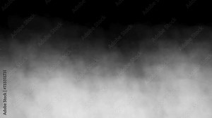 rising smoke steam overlay. Realistic moving smoke effect on transparent background. fog element for design Stock Video