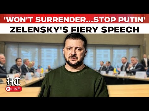 Zelensky Speech Live | Ukrainian President's Blistering Speech at Crimea Summit Amid Peace Talks