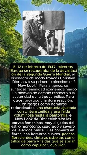 El “New Look” de Christian Dior (1947): La Silueta que Cambió la Moda..