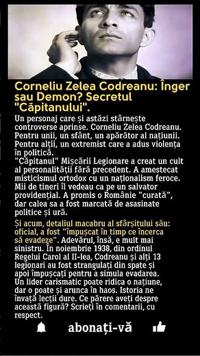 Cum a fost ASASINAT în secret Corneliu Zelea Codreanu? Adevărul ascuns!