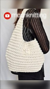 올록볼록 입체패턴으로 떠보는 빅사이즈 호보백❤️ 함께 떠봐요🫰 #crochet #moonknitting #문니팅 #코바늘가방