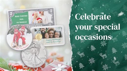 20 reactions | This year, celebrate your special moments with customized coins, paper money & Showpaks from Littleton. They're the perfect gifts for any occasion! https://www.littletoncoin.com/shop/custom-coins-and-currency #gifts #giftideas #customgifts #specialgifts #stockingstuffer #stockingstufferideas #stockingstuffers #holidays2023 #christmas2023 #hannukah #christmasgifts #christmas | Littleton Coin Company | Facebook