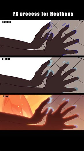 Alishia Yoon [2D FX animator] on Instagram: "Another favorite, this time featuring Carlos ❄️ Credits for this shot: BG artist - @enachyama Rough animator - Zacc Chian (Zaccrim on Twitter) Clean animator - @louisewong_art Retake animator - @kokomo.mp3 FX animator - @aliloopa Compositor - @threeninefour Studio - @studio.psycho #animation #indieanimation #2dfx #fx #heathens #indie"