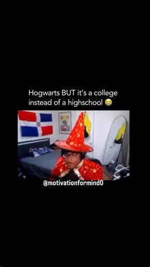 Motivationformind0 on Instagram: "Follow. This Hogwarts greatest magicians hilarious video by @neongutstv captures a lighthearted "wizard duel" that imagines what the Harry Potter universe might look like if it were set in a college dorm rather than a magical high school. Instead of casting traditional spells with wands, one of the creators uses a clever play on words, claiming his "spell" is a "Fireball"-which turns out to be just a popular beverage rather than a burst of flames. The comedic ti