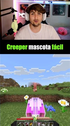 Catch a creeper as a pet with this trick 🔥