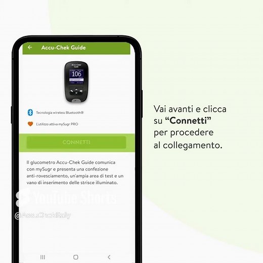 Come collegare il glucometro Accu Chek Guide all’app mySugr per Android