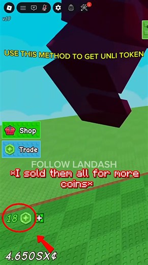 69K views · 262 reactions | Use This METHOD TO GET UNLI TOKEN IN GAG 螺 #roblox #fyp #challenge #reels #fblifestyle | Landash | Facebook
