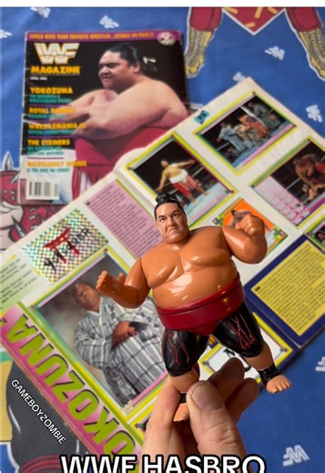 Nostalgic Yokozuna Action Figure from WWF Hasbro