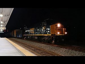 CSXT 7429 Leads CSX Train M410 Passing The Charleston SC Amtrak Station