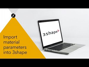 Sagemax explains: Import material parameters into 3shape