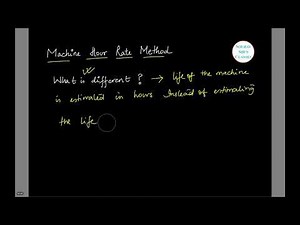 Machine Hour Rate - Overheads, Cost Accounting Video Lecture | Cost Accounting - B Com