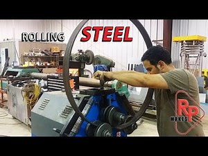 How to roll a 36 inch steel ring - the easy way - with a 3 roll roller