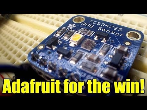 Adafruit TCS34725 RGB Sensor Demo