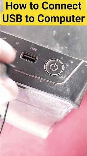 How to Connect USB to Computer #computer #computerknowledge #computereducation