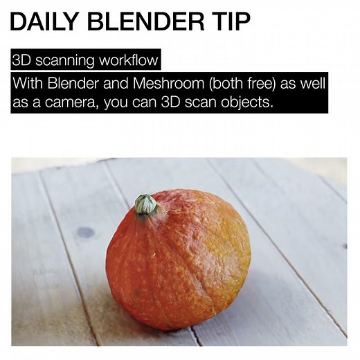 Daily Blender Tip #34 - Super Easy Free 3D Scanning Photogrammetry Workflow With Meshroom
