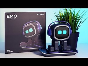 Emo LivingAi රොබෝ බට්ටා | Unboxing and Review Emo Robot Desktop Pet