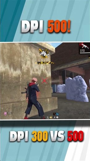 DPI 300 VS 500: WHICH ONE STICKS TO THE HEAD? 🎯 #freefire #shorts #dpiff #ffsensitivity #headshot