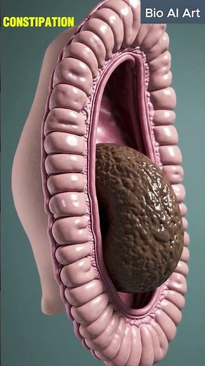 Slow Motion Constipated Stool Exit – Human Anatomy | 105