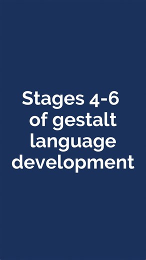 Alexandria Zachos | Echolalia and Child Led Therapy on Instagram: "This is part 3/ stages 4-6 of gestalt language development. Let us know if this series was helpful to you below ⬇️ 💙 Follow us to be a changemaker @meaningfulspeech. We share the latest research and resources in gestalt language development, play and neurodiversity affirming speech-language therapy (parents and professionals) 💛 Find our free resources, courses, blog, Marketplace and GLP handbook at meaningfulspeech.com"