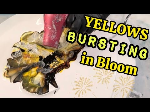 582. GLOWING 18" Lazy Susan, FUNctional Art Tutorial! #fluidart #acrylicpouring