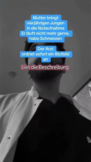 Ein vierjähriger Junge wird von seinen Eltern in der Notaufnahme vorgestellt, weil er seit einigen