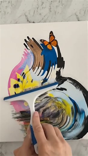 Color Splash to Butterfly Bloom – Magical Art Transformation"#artshorts #shorts