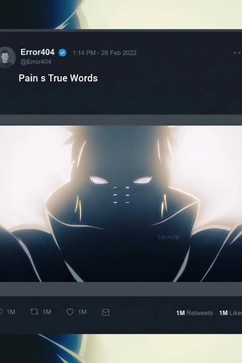 The Most Real Words in Naruto 🔥|| Pain’s True Words 💔🔥