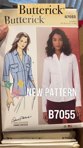 Tammie Pontsler on Instagram: "New Pattern Alert! 2025 brought the excitement of my first 3 Butterick Palmer/Pletsch patterns: B7026, the knit princess blazer, B7042 the knit pintuck pant and my new pattern B7055, the princess blouse! This blouse was a collaboration design by Palmer/Pletsch Certified Sewing Instructors who wanted the perfect pattern to teach you how to fit princess seams! The guidesheet is full of tissue-fitting and sewing techniques. Stay tuned for an upcoming blog, video tutor