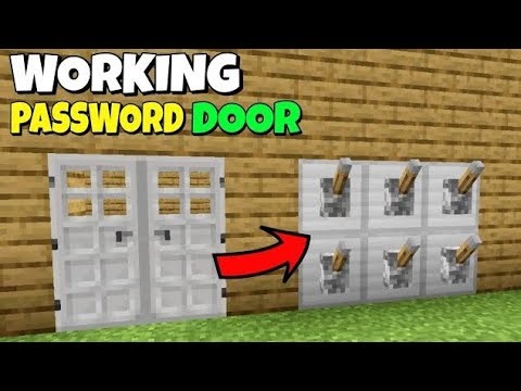How to make password door in minecraft