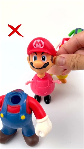 Satisfying Unboxing Super Mario Bros and friends Choose His Head Toys Videos #mario #toys