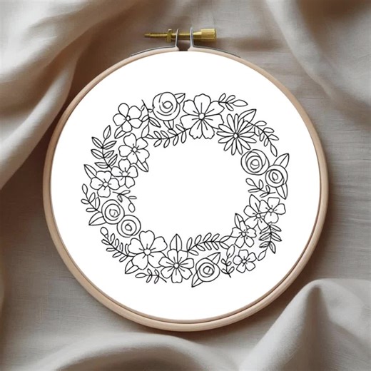 12 Detailed Floral Hand Embroidery Patterns: Intricate Flower Designs (PDF Templates, Commercial Use) - Etsy