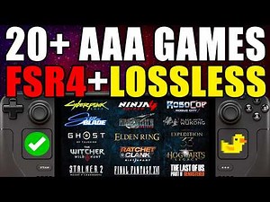 20+ AAA Games on Steam Deck: FSR 4 + Lossless Scaling Performance Tested