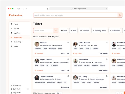 Job Portal Dashboard Browse Talent