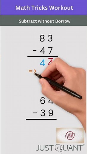 Math Tricks - Subtraction Tricks - Mental Math Hacks - Easy Math Tricks - Quick Math #mathtricks