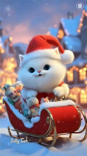 Santa cat 🎄🐾 #shorts #catshorts #cat #cuteanimals #meow #cute #christmas #catlovers #catvideos #snow