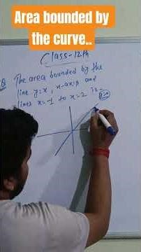 Area bounded by the curve Solution #ncert #maths #bseb #education