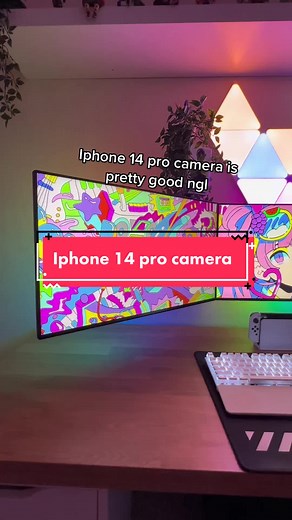 Ultimate iPhone 14 Pro Max Gaming Setup with Triple Monitor Display