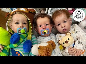 REBORN TODDLER TRIPLETS GET READY FOR BED