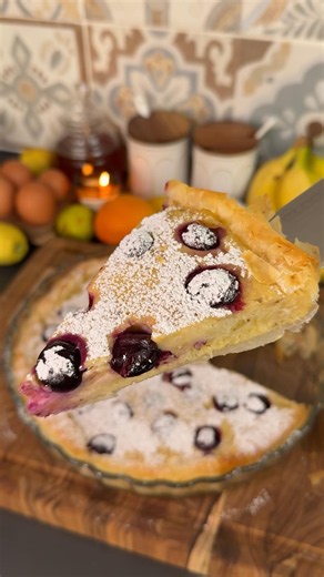 Banana Blueberry Phyllo Pie 🍌🫐 #phyllodough #bananapie #blueberrydessert #easybaking #foodvlog