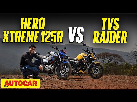 Hero Xtreme 125R vs TVS Raider - The best 125cc motorcycle? | Comparison | ‪@autocarindia1‬