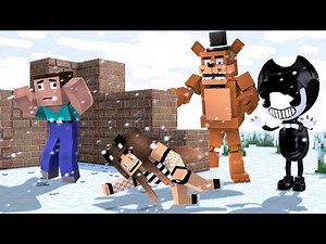 ПОСТРОЙ ЧТОБЫ ВЫЖИТЬ НОВОГОДНЯЯ ВЕРСИЯ СТРОИМ ДОМ ДЕВОЧКИ ПРО ПРОТИВ НУБ В МАЙНКРАФТ