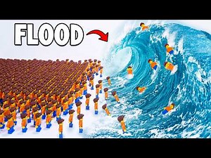 1,000 LEGO Minifigures vs NATURAL DISASTERS