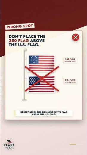 How to Display a Betsy Ross 250 Flag Correctly