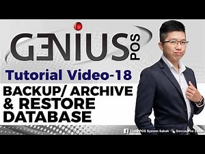 Genius POS Advance Tutorial 18 Setting- Backup/ Archive & Restore Database