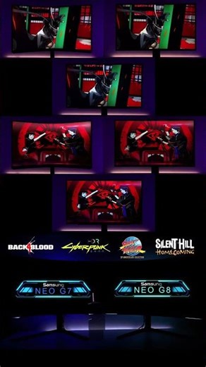 LG's 1st OLED Monitor vs Odyssey Neo G8 vs LG 32GQ950 #shorts