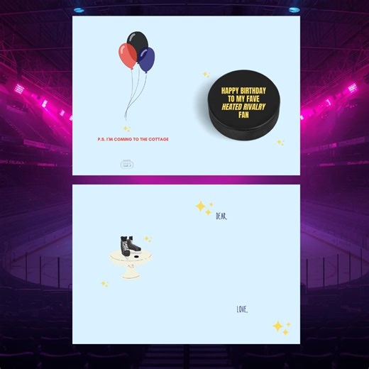 Heated Rivalry Birthday Card – Hockey Romance Fan Art (digital Download, 5x7 Folded Size) - Etsy Australia