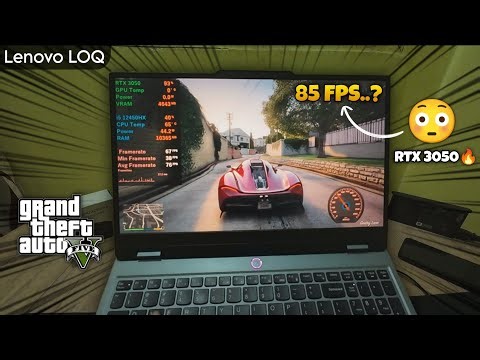 Lenovo LOQ (RTX 3050) GTA 5 Gameplay Test 🔥 | 85 FPS?