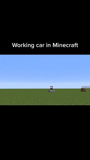 Make a working car in Minecraft #minecraft #minecrafthack